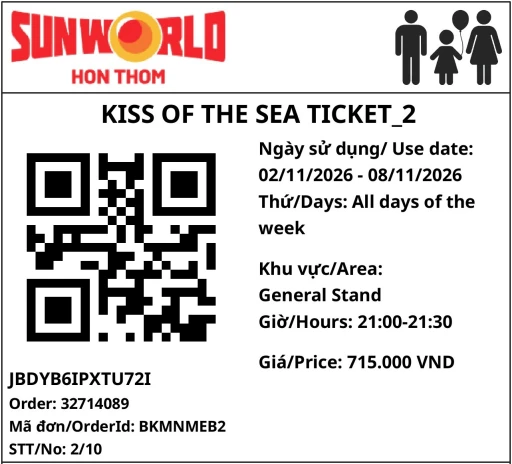 Kiss of the Sea ticket STT 2